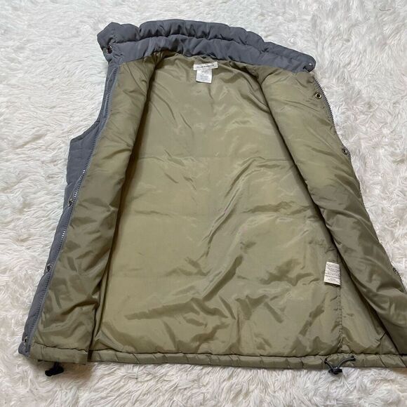 Club Monaco Puffer Vest Grey Snap Button Size Small Womens Pockets - Picture 3 of 8